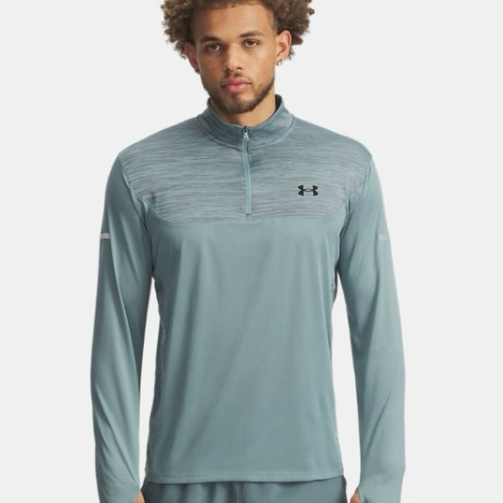 *SOLD* Under Armour Light Gray Quarter-Zip Top